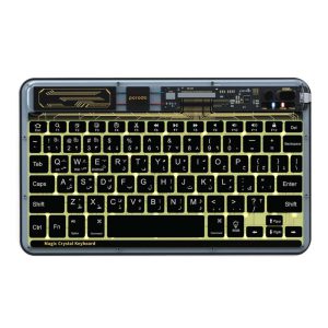Porodo Crystal Shell Ultra-Slim Transparent Keyboard