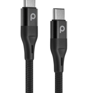 Porodo Aluminum Braided Type-C to Type-C Cable 2.2m 3A