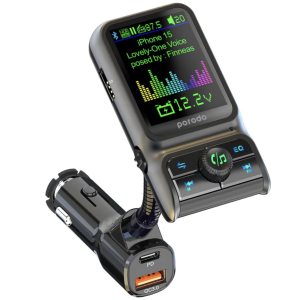 Porodo Dual Port Car Charger PD FM Transmitter