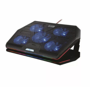 Porodo Gaming Multi-Fan Cooling Pad With RGB Lighting